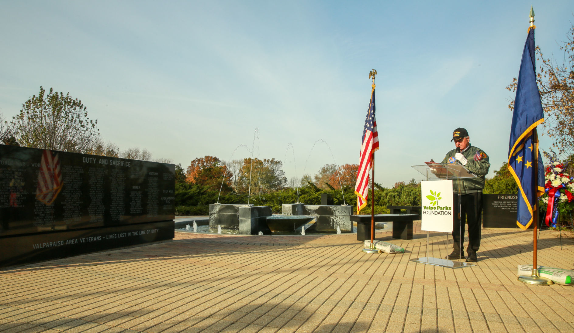 Veterans Service Memorial in Foundation Meadows Park